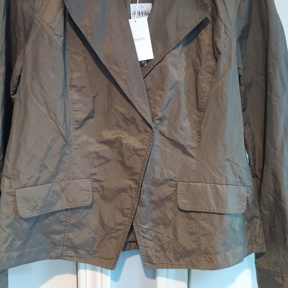 Chico's Mixed Up Maggie Lynn Solid Mountain Miss Jacket M - Picture 4 of 12